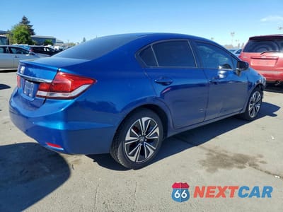 Trzecie zdjęcie samochodu z tyłu: 2015 HONDA CIVIC LX VIN:19XFB2F56FE207141 - miniatura