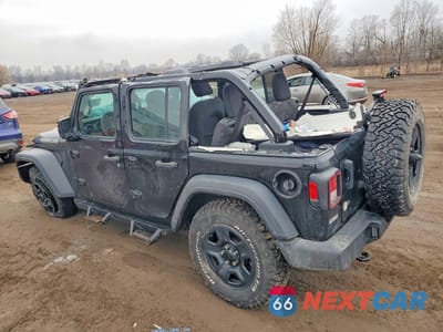Drugie zdjęcie samochodu z przodu: 2023 JEEP WRANGLER SPORT VIN:1C4HJXDG4PW625590 - miniatura