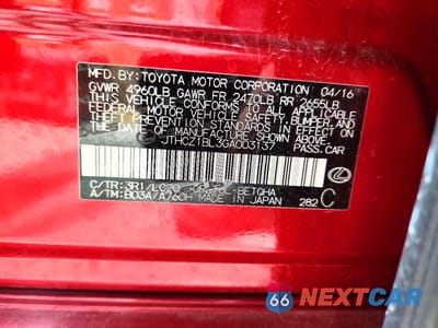 Zdjęcie 12 z 12 samochodu: 2016 LEXUS GS 350 BASE VIN:JTHCZ1BL3GA003137 - miniatura