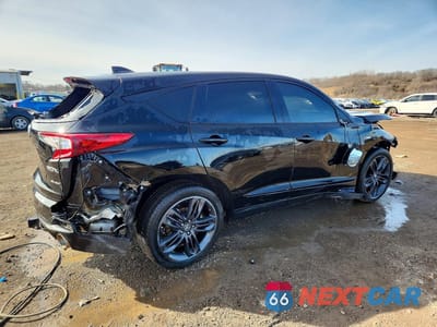 Trzecie zdjęcie samochodu z tyłu: 2023 ACURA RDX A-SPEC VIN:5J8TC2H67PL010608 - miniatura
