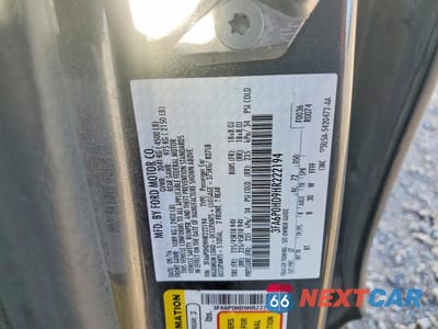 Zdjęcie 12 z 12 samochodu: 2017 FORD FUSION SE VIN:3FA6P0HD9HR222194 - miniatura