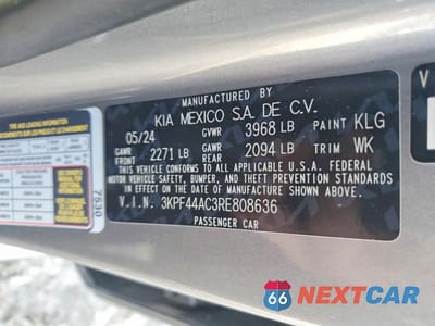 Zdjęcie 12 z 12 samochodu: 2024 KIA FORTE GT VIN:3KPF44AC3RE808636 - miniatura