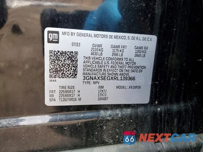 Zdjęcie 12 z 12 samochodu: 2024 CHEVROLET EQUINOX LS VIN:3GNAXSEGXRL139366 - miniatura