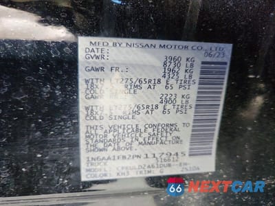 Zdjęcie 12 z 12 samochodu: 2023 NISSAN TITAN XD PRO-4X VIN:1N6AA1FB2PN117945 - miniatura