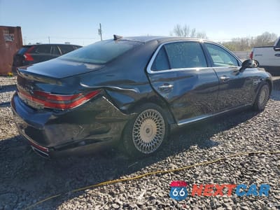 Trzecie zdjęcie samochodu z tyłu: 2021 GENESIS G90 5.0 ULTIMATE VIN:KMTF54PH0MU084819 - miniatura