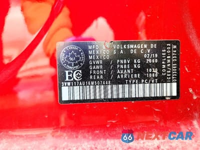 Zdjęcie 12 z 12 samochodu: 2019 VOLKSWAGEN GOLF SPORTWAGEN S VIN:3VW117AU1KM507448 - miniatura