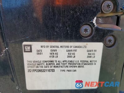 Zdjęcie 12 z 12 samochodu: 2002 CHEVROLET CAMARO VIN:2G1FP22K622116703 - miniatura