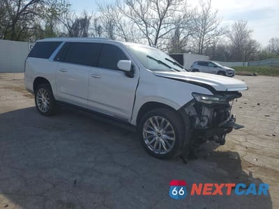 Czwarte zdjęcie samochodu z boku: 2021 CADILLAC ESCALADE ESV PREMIUM LUXURY PLATINUM VIN:1GYS4MKL4MR408010 - miniatura