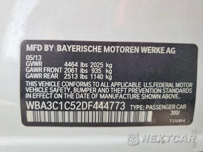 Zdjęcie 12 z 12 samochodu: 2013 BMW 328 I SULEV VIN:WBA3C1C52DF444773 - miniatura