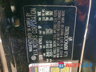 Zdjęcie 14 z 14 samochodu: 2019 KIA SPORTAGE LX VIN:KNDPMCAC5K7619832 - miniatura