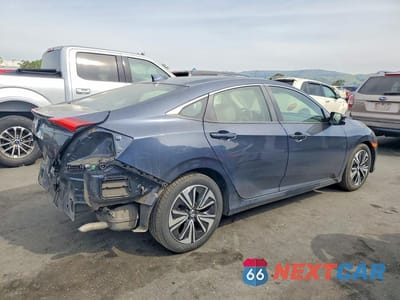 Trzecie zdjęcie samochodu z tyłu: 2018 HONDA CIVIC EX VIN:JHMFC1F81JX036355 - miniatura