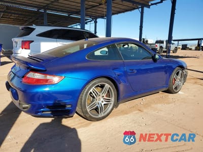 Trzecie zdjęcie samochodu z tyłu: 2009 PORSCHE 911 TURBO GT2 VIN:WP0AD29969S766063 - miniatura