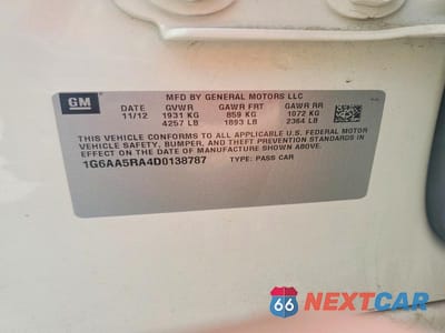 Zdjęcie 12 z 12 samochodu: 2013 CADILLAC ATS VIN:1G6AA5RA4D0138787 - miniatura
