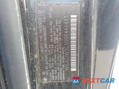Zdjęcie 12 z 12 samochodu: 2011 BMW 328 I VIN:WBADW3C50BE446483 - miniatura