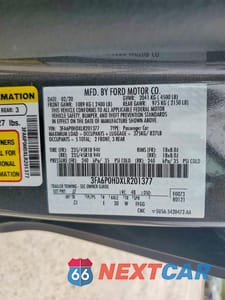 Zdjęcie 12 z 12 samochodu: 2020 FORD FUSION SE VIN:3FA6P0HDXLR201377 - miniatura