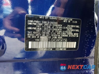 Zdjęcie 14 z 14 samochodu: 2025 SUBARU FORESTER SPORT VIN:JF2SLSJD4SH454156 - miniatura