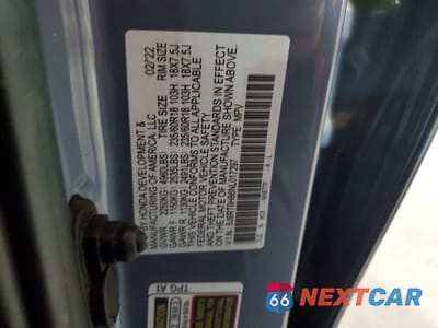 Zdjęcie 12 z 12 samochodu: 2022 HONDA CR-V EXL VIN:5J6RT6H86NL017297 - miniatura