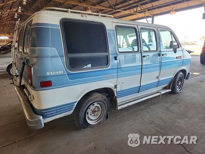 Trzecie zdjęcie samochodu z tyłu: 1990 DODGE RAM VAN B150 VIN:2B7GB11X0LK779770 - miniatura