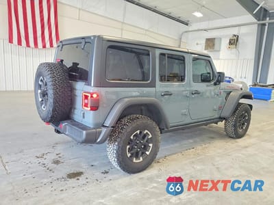 Trzecie zdjęcie samochodu z tyłu: 2024 JEEP WRANGLER RUBICON VIN:1C4PJXFN3RW119999 - miniatura