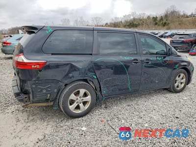 Trzecie zdjęcie samochodu z tyłu: 2017 TOYOTA SIENNA L 7-PASSENGER VIN:5TDZZ3DC0HS808358 - miniatura