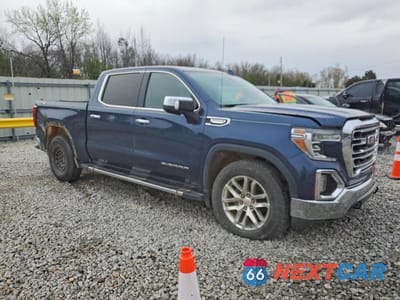 Czwarte zdjęcie samochodu z boku: 2019 GMC SIERRA K1500 SLT VIN:3GTU9DED0KG238794 - miniatura
