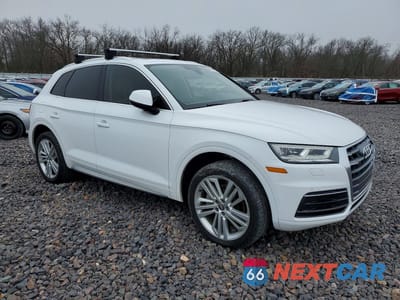 Czwarte zdjęcie samochodu z boku: 2018 AUDI Q5 PREMIUM PLUS VIN:WA1BNAFY5J2012058 - miniatura