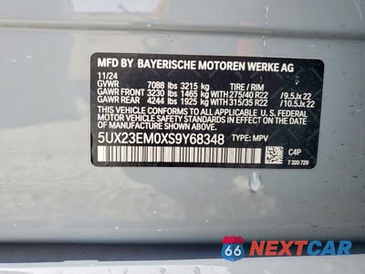 Zdjęcie 13 z 13 samochodu: 2025 BMW X7 XDRIVE40I VIN:5UX23EM0XS9Y68348 - miniatura