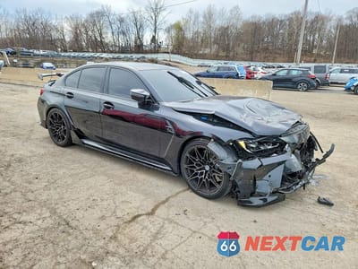 Czwarte zdjęcie samochodu z boku: 2023 BMW M3 COMPETITION VIN:WBS33AY01PFN50158 - miniatura