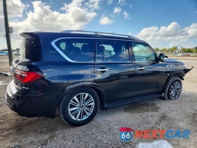 Trzecie zdjęcie samochodu z tyłu: 2018 INFINITI QX80 BASE VIN:JN8AZ2ND2J9840798 - miniatura