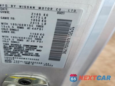 Zdjęcie 13 z 13 samochodu: 2021 NISSAN NV200 S VIN:3N6CM0KN8MK702606 - miniatura