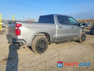 Trzecie zdjęcie samochodu z tyłu: 2024 CHEVROLET SILVERADO K1500 CUSTOM VIN:1GCPDBEK5RZ244230 - miniatura