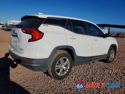 Trzecie zdjęcie samochodu z tyłu: 2018 GMC TERRAIN SLE VIN:3GKALMEV7JL377666 - miniatura