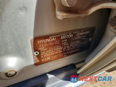 Zdjęcie 12 z 12 samochodu: 2002 HYUNDAI SANTA FE GLS VIN:KM8SC73D72U243965 - miniatura