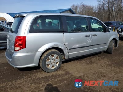 Trzecie zdjęcie samochodu z tyłu: 2012 DODGE GRAND CARAVAN SE VIN:2C4RDGBG7CR395366 - miniatura