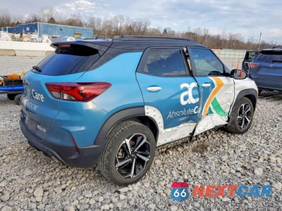Trzecie zdjęcie samochodu z tyłu: 2022 CHEVROLET TRAILBLAZER RS VIN:KL79MTSL4NB054009 - miniatura
