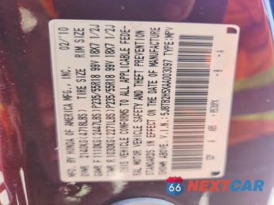 Zdjęcie 14 z 14 samochodu: 2010 ACURA RDX TECHNOLOGY VIN:5J8TB2H5XAA003097 - miniatura