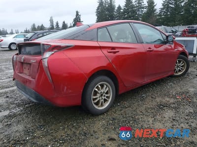 Trzecie zdjęcie samochodu z tyłu: 2017 TOYOTA PRIUS FOUR VIN:JTDKARFU1H3529150 - miniatura