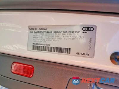 Zdjęcie 13 z 13 samochodu: 2021 AUDI A4 PREMIUM PLUS 40 VIN:WAUBBAF4XMA016898 - miniatura