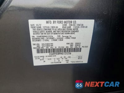 Zdjęcie 12 z 12 samochodu: 2017 FORD TAURUS SEL VIN:1FAHP2E89HG125256 - miniatura