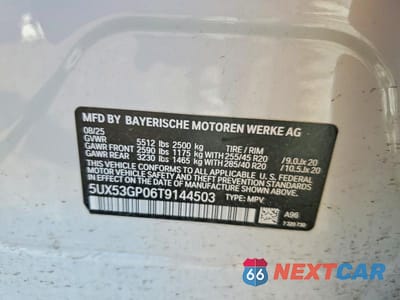 Zdjęcie 13 z 13 samochodu: 2026 BMW X3 30 XDRIVE VIN:5UX53GP06T9144503 - miniatura