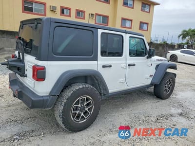 Trzecie zdjęcie samochodu z tyłu: 2024 JEEP WRANGLER RUBICON VIN:1C4PJXFG3RW280581 - miniatura