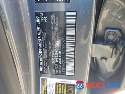 Zdjęcie 14 z 14 samochodu: 2023 MERCEDES-BENZ EQS SUV 450+ VIN:4JGDM2DB1PA029634 - miniatura