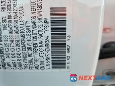 Zdjęcie 14 z 14 samochodu: 2022 HONDA PASSPORT EXL VIN:5FNYF7H50NB005542 - miniatura