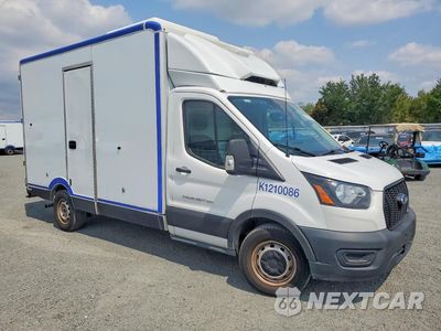 Czwarte zdjęcie samochodu z boku: 2021 FORD TRANSIT DELIVERY TRUCK VIN:1FDBW5Z85MKA79958 - miniatura