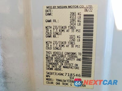 Zdjęcie 13 z 13 samochodu: 2022 NISSAN ROGUE SL VIN:5N1BT3CA6NC718546 - miniatura