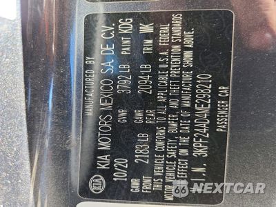 Zdjęcie 12 z 13 samochodu: 2021 KIA FORTE LXS VIN:3KPF24AD4ME298210 - miniatura