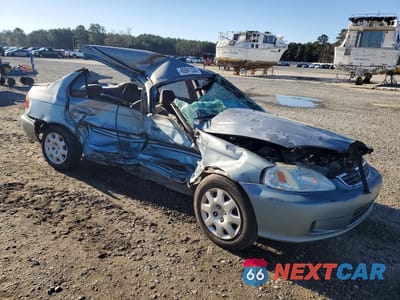 Czwarte zdjęcie samochodu z boku: 2000 HONDA CIVIC BASE VIN:2HGEJ6610YH559983 - miniatura