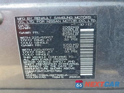 Zdjęcie 14 z 14 samochodu: 2018 NISSAN ROGUE SV VIN:KNMAT2MT0JP517951 - miniatura