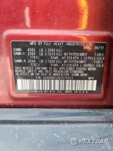 Zdjęcie 13 z 14 samochodu: 2013 SUBARU OUTBACK 2.5I PREMIUM VIN:4S4BRBCC0D3225633 - miniatura