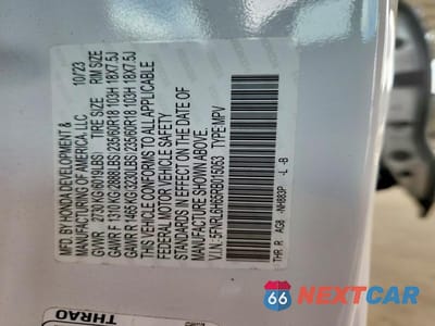 Zdjęcie 13 z 13 samochodu: 2024 HONDA ODYSSEY EXL VIN:5FNRL6H65RB015053 - miniatura